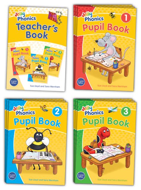 Jolly Phonics Pupil Books Class Set Colour Abc School Supplies
