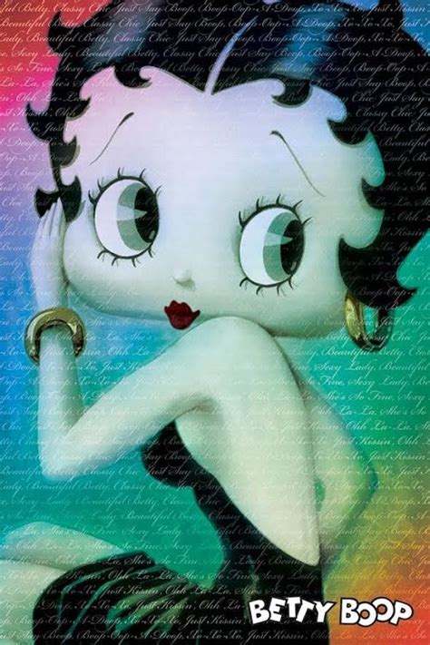 Classy Betty Boop Text Words Poster With Images Betty Boop Betty