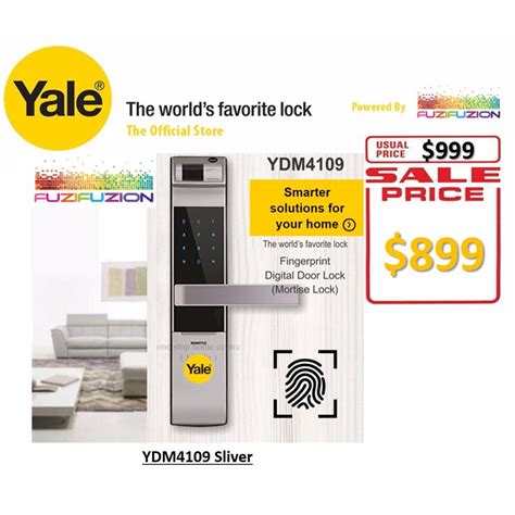 Yale Intelligent Biometric Fingerprint Digital Door Lock Ydm 4109