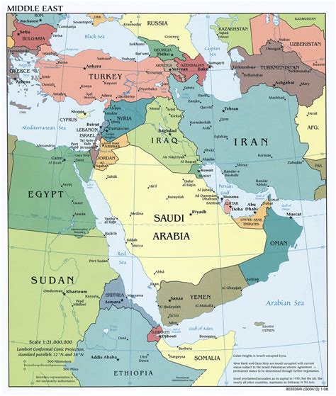 Wil je reizen naar afrika? Kaart topografie landen Midden-Oosten: Kaart landen Midden ...