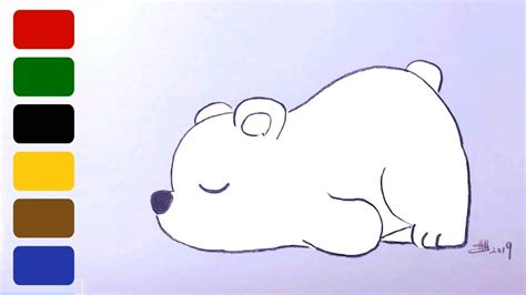 How To Draw A Bear In 2020 Polar Bear Drawing Polar Bear Art Polar