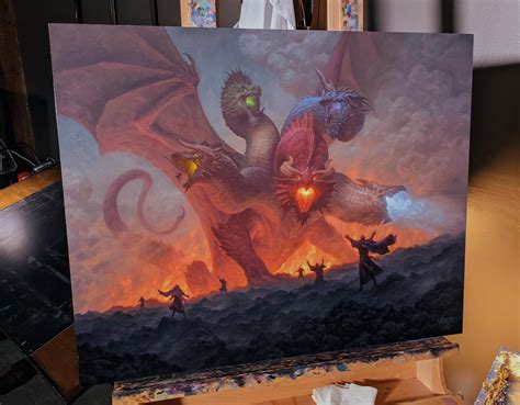 Painting For Tiamat By Chris Rahn Sells For 65000