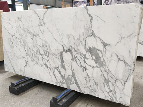 White Statuario Marble Tiles And Slabs Kitchen Countertop