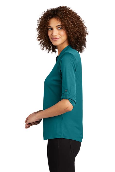 Ogio Embroidered Womens Crush Henley Womens Apparel Queensboro