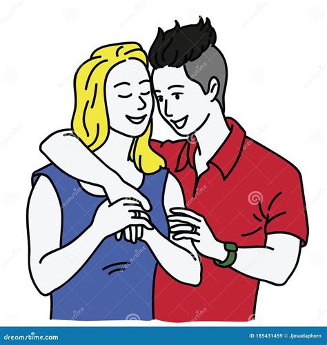 Lesbians Couple Lovers Vector Character Stock Vector Illustration Of