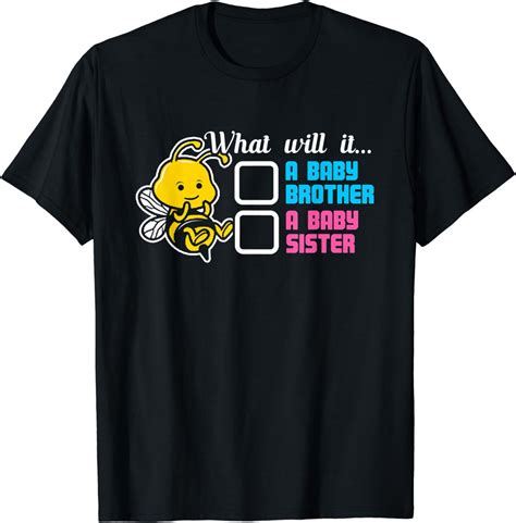 What Will It Bee Shirt Sibling Gender Reveal T Shirt