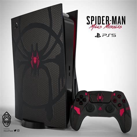 Spiderman Miles Morales Ps5 Controller Console Skin Be