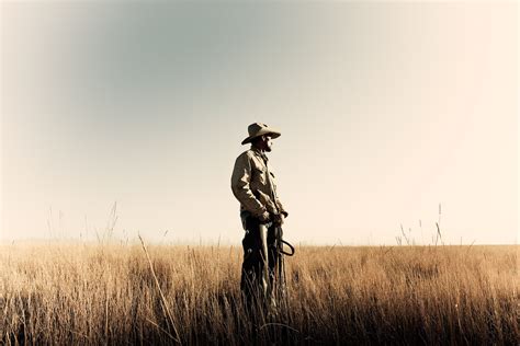 Cowboy Cowboy Standing In Field Love Pictures Great Photos