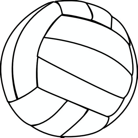 Download Volleyball-thin Clip Art at Clker.com - vector clip art online, royalty free & public domain