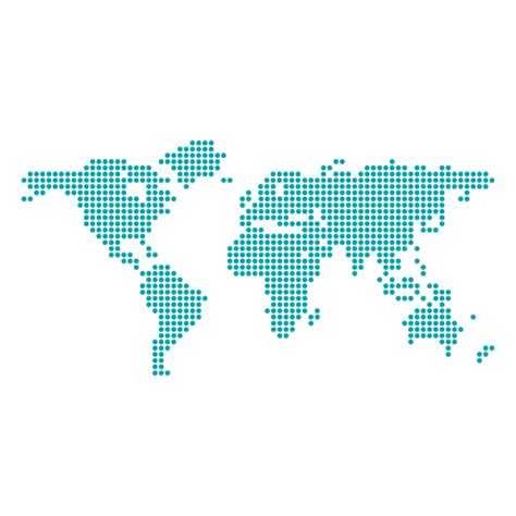 Pixel Pontilhado Mapa Do Mundo Baixar Pngsvg Transparente