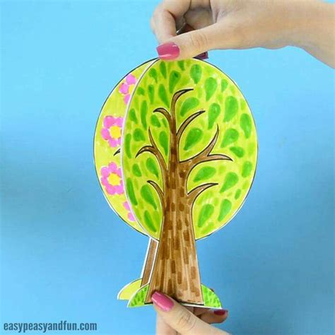 Pin By Ricki Rosenberg On Kids Paper Crafts Four Seasons Tree Craft