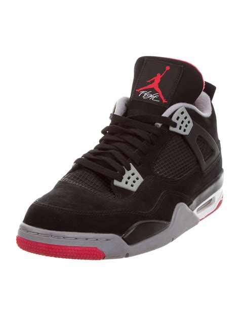 Nike Air Jordan 4 Retro Bred Sneakers Shoes Wniaj20141 The Realreal