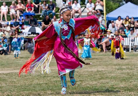 Young Powwow Fancy Shawl Dancer Editorial Image Image 12914565