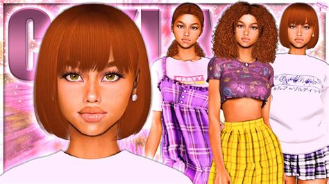 Cayla Peirce 💜 Cc Folder And Sim Download Sims 4 Cas Youtube