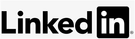 Linkedin R Dark Full Logo Black And White Linkedin Symbol Transparent