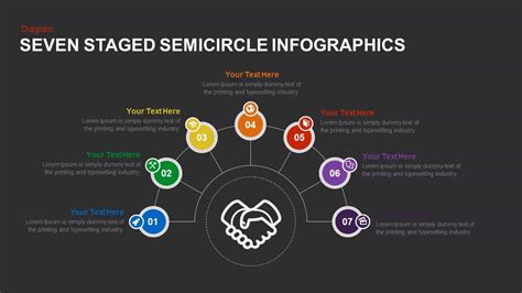 Seven Staged Semicircle Infographics Powerpoint And