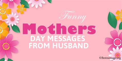 Beautiful Funny Mothers Day Messages From Husband