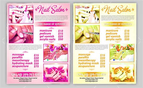 Nail Salon Flyer Template 13 Free And Premium Download