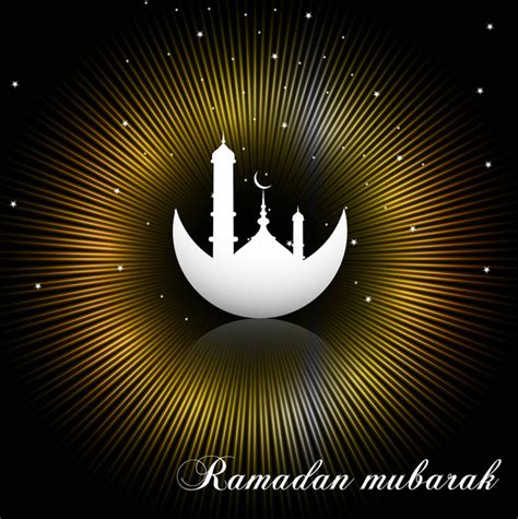 Abstract Shiny Bright Colorful Rays Ramadan Kareem Vector Vectors