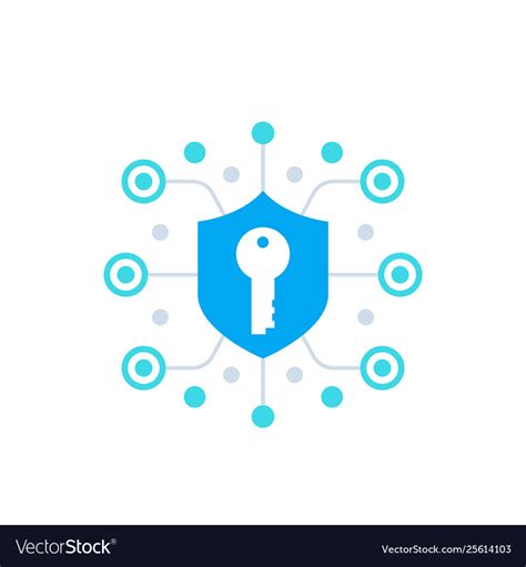 Security Secure Communication And Encryption Vector Image