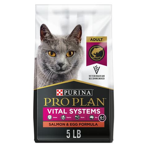 Purina Pro Plan Vital Systems Salmon & Egg Cat Food 5 lbs