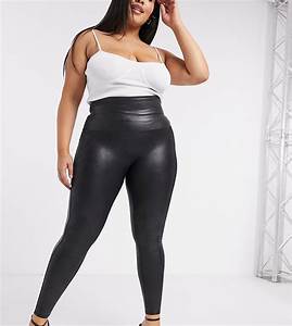 High Waisted Leather Plus Size