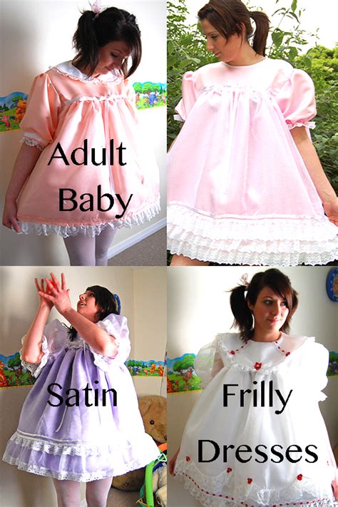 Satin Frilly Adult Baby Dresses For Crossdressing The Crossdressing Room