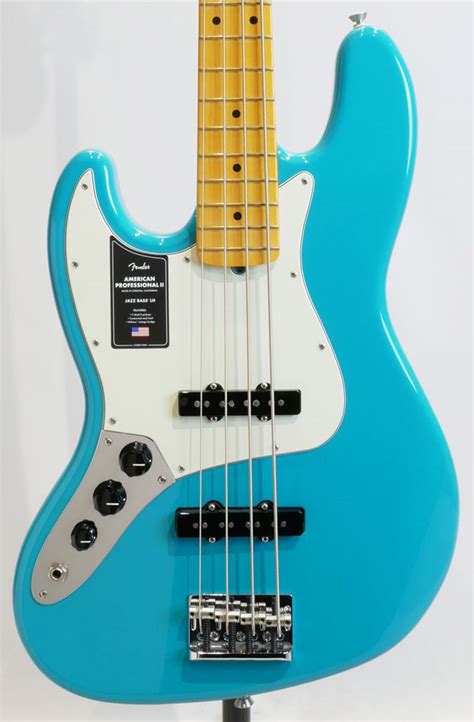 Fender American Professional Ii Jazz Bass Left Hand Miami Blue Maple