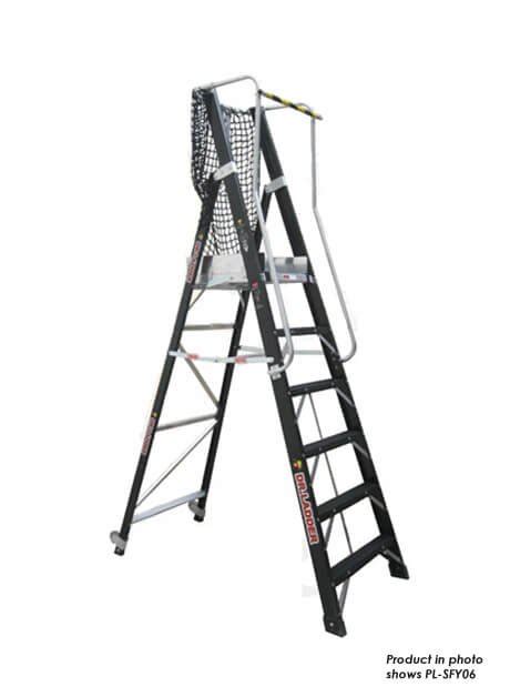 Ladder Hub Fiberglass Platform Step Ladder 7 Steps Pl Sfy07