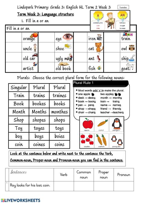 Ukg free printable practice worksheet 19 kindergarten. Grade 3 English HL Term 1 Week 3 Phonic oi Worksheet 2 ...
