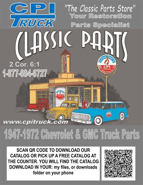 1947 1972 Chevrolet Gmc Truck Parts Catalog Cpi Truck
