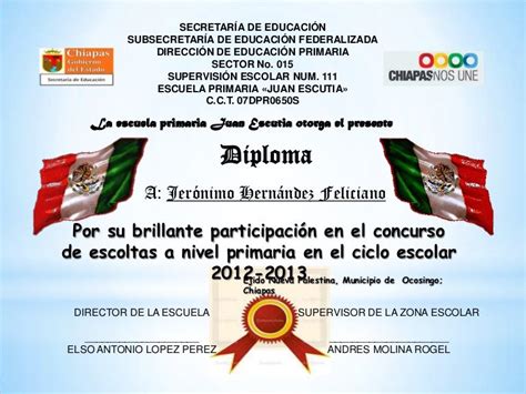 Diploma Escolta 31