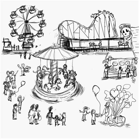 Amusement Park Drawing At Getdrawings Free Download