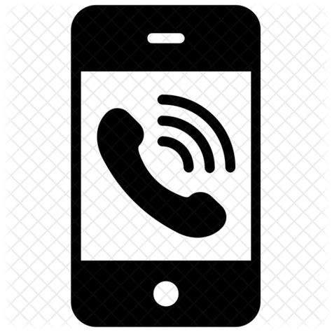 Mobile Call Logo Icon Download In Glyph Style