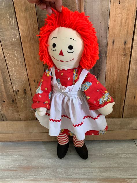 Collectible 24 Raggedy Ann Doll Vintage Handmade Raggedy Etsy 3355 Hot Sex Picture