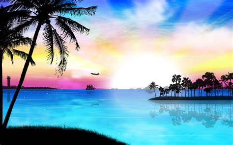 38 Tropical Paradise Wallpaper High Resolution On