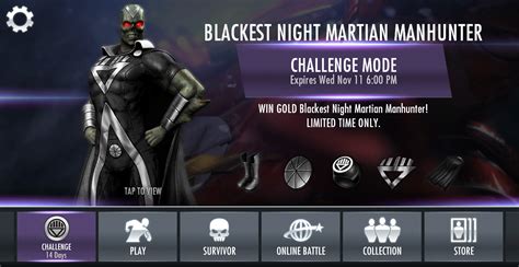 Injustice Gods Among Us Mobile Blackest Night Martian Manhunter