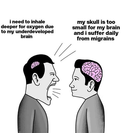 Migranes Small Brain Man Screaming At Big Brain Man Know Your Meme