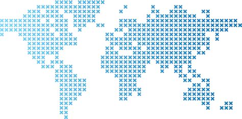 Blue Earth Dot Map For Tech And Global Communication Vector Isolated