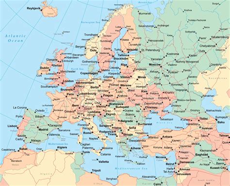 Maps Of Europe Map Of Europe In English Political Map Vrogue Co