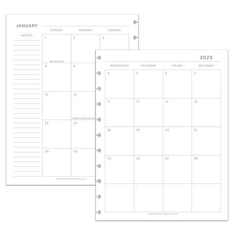 Happy Planner Calendar Refills 2023 Printable Word Searches