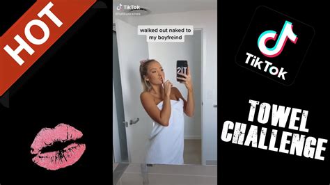Drop The Towel Challenge Compilation Hot Tiktok Girls Youtube