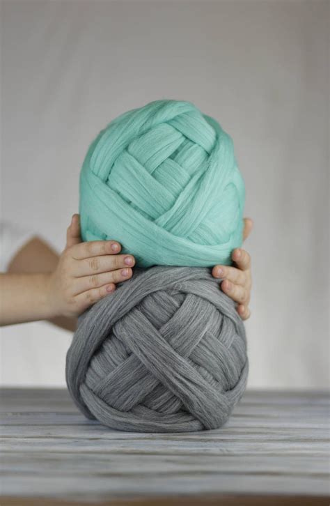 Chunky Yarn 45 Color In Stock Wool Yarn Merino Wool Giant Etsy