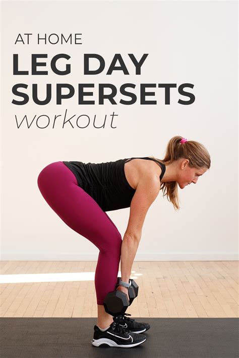 25 minute leg supersets workout at home video nourish move love