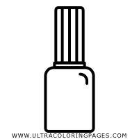 Free printable puppy coloring pages. Nail Polish Coloring Page - Ultra Coloring Pages