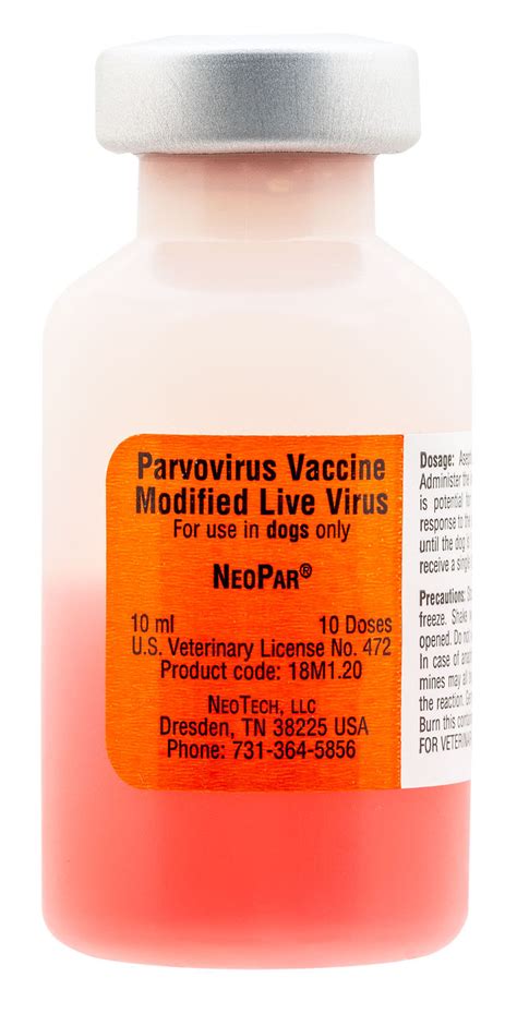 Neopar Parvo Vaccine For Dogs Parvovirus Vaccine Jeffers