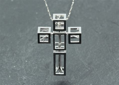 Salvador Dali Tree In Cross Necklace Dali Cross Jewellery Silver