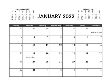 2022 Monthly Planner Word Template Free Printable Templates