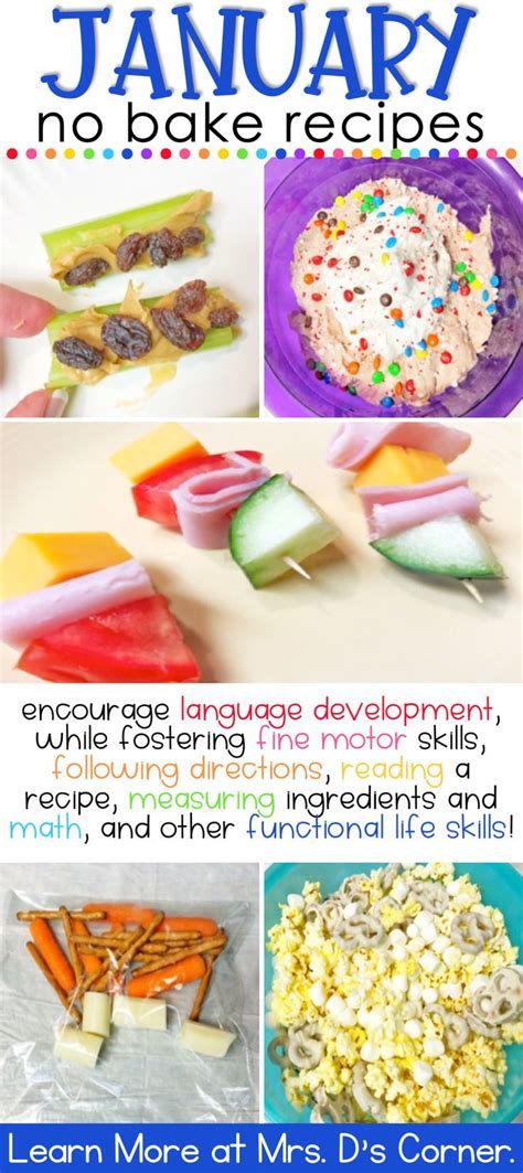 January Visual Recipes With Real Pictures For Special Education