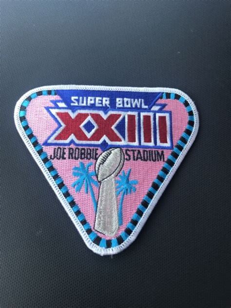 Super Bowl 23 Xxiii Logo Patch San Francisco Vs Cincinnati Football Ebay